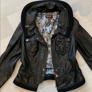 Danier leather jacket. Size 10-12. Italian leather